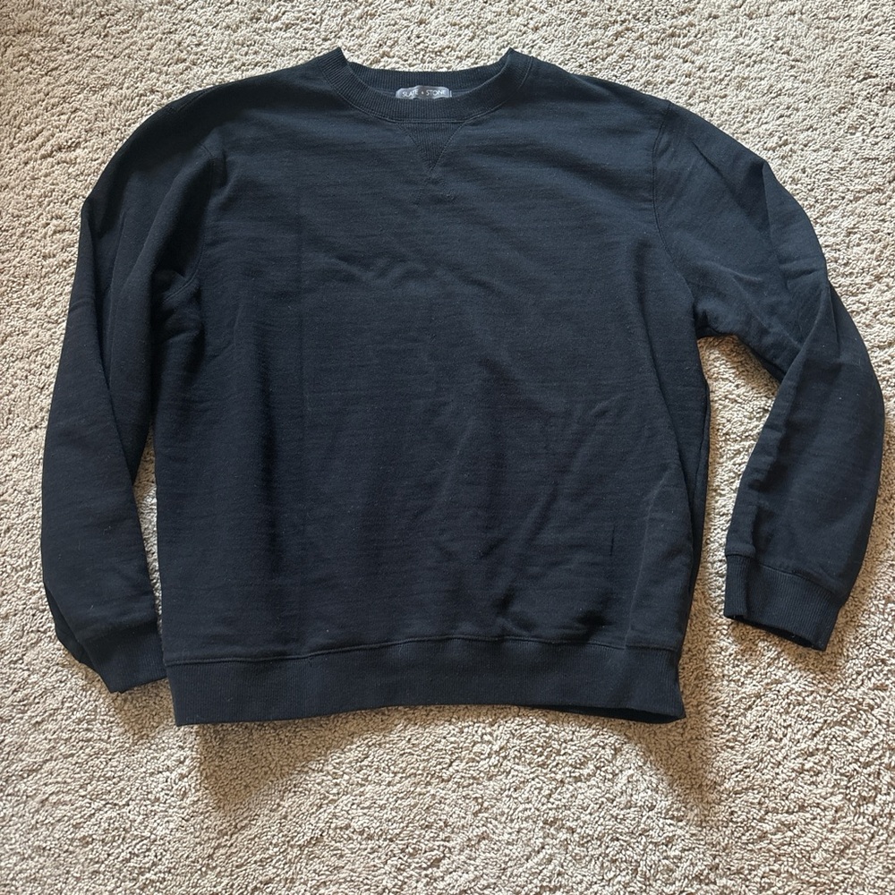 Black Slate and Stone High Quality Crewneck